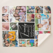 17写真モダンコラージュ名字引用文 シェルパブランケット (正面(横))