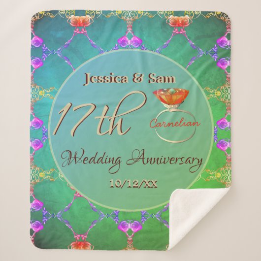 17周年カーネ結婚リアンシェルパブランケット シェルパブランケット (正面)