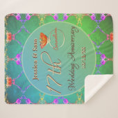 17周年カーネ結婚リアンシェルパブランケット シェルパブランケット (正面(横))