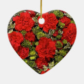 17周年結婚レッドカーネーション セラミックオーナメント (裏面)