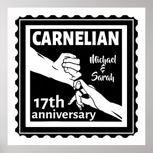 17周年結婚白黒番 ポスター (正面)