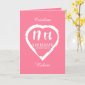 17周年結婚記念日の伝統的なカーネリアン カード (黄色い花)