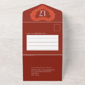 17周年結婚記念日イベント カーネリアン フォト オールインワン招待状 (外側)