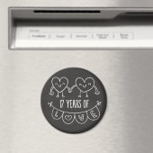 17周年記念ギフトチョークハート マグネット (インサイチュ (食洗機))