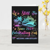 17周年記念日おめでとう 17年の夫婦生活 カード (黄色い花)