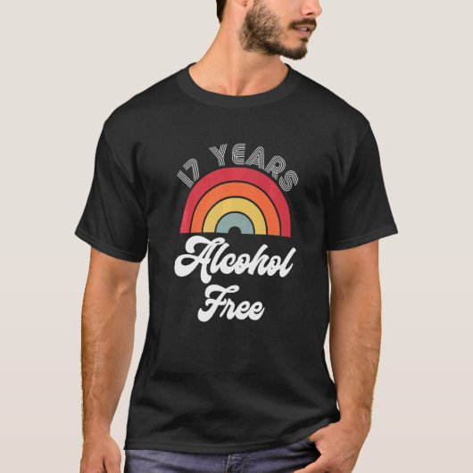 17年の酔わないアルコール不全回復記念日F Tシャツ (正面)