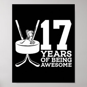 17年アイスホッケー素晴らし17誕生日 ポスター