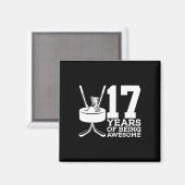 17年アイスホッケー素晴らし17誕生日 マグネット (正面/裏面)