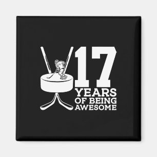 17年アイスホッケー素晴らし17誕生日 マグネット