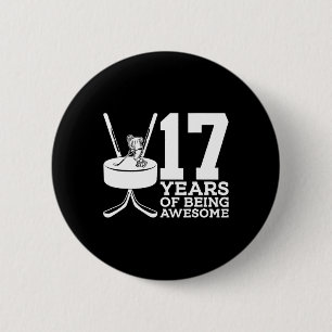 17年アイスホッケー素晴らし17誕生日 缶バッジ