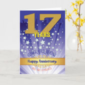 17年リカバリ記念日はっきりした数値 カード (黄色い花)