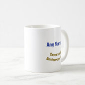 17年名前をカスタムするオウムアニバーサリーセレニティ コーヒーマグカップ (正面右)