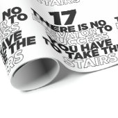 17成功するためのエレベーターはありません誕生日 ラッピングペーパー (ロールコーナー)