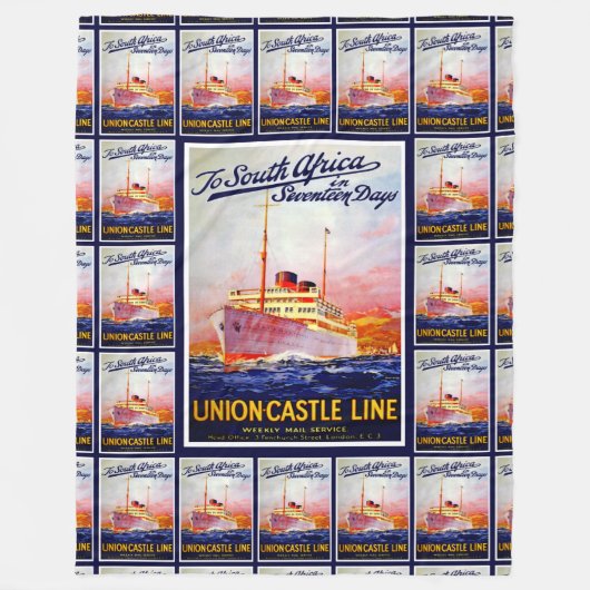 17日の南アフリカ共和国に フリースブランケット (正面)