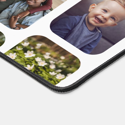 17枚の写真を追加モダン白い愛あなたボーナスママ デスクマット (コーナー)