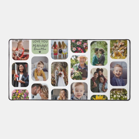 17枚の写真を追加モダン白い愛あなたボーナスママ デスクマット (正面)