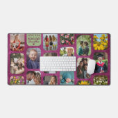 17枚の写真を追加モダン紫の愛あなたボーナスママ デスクマット (キーボード&マウス)