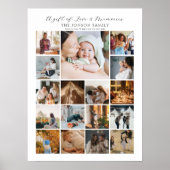 17枚の写真コラージュ ポスター (正面)