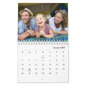 17枚モダン写真はっきりしたタイポグラフィ2026 カレンダー (1月 2025)