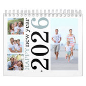 17枚モダン写真はっきりしたタイポグラフィ2026 カレンダー (カバー)