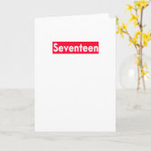 17歳おもしろいの誕生日 カード (黄色い花)