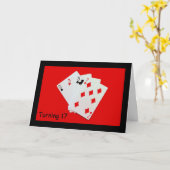 17歳になるなんて大変だ! カード (黄色い花)