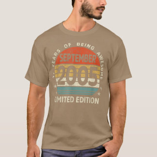 17歳の古いギフト17番目の誕生日2005年9月の制限 Tシャツ