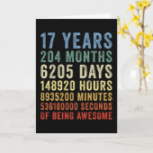 17歳の誕生日おめでとう かっこいい カード (黄色い花)