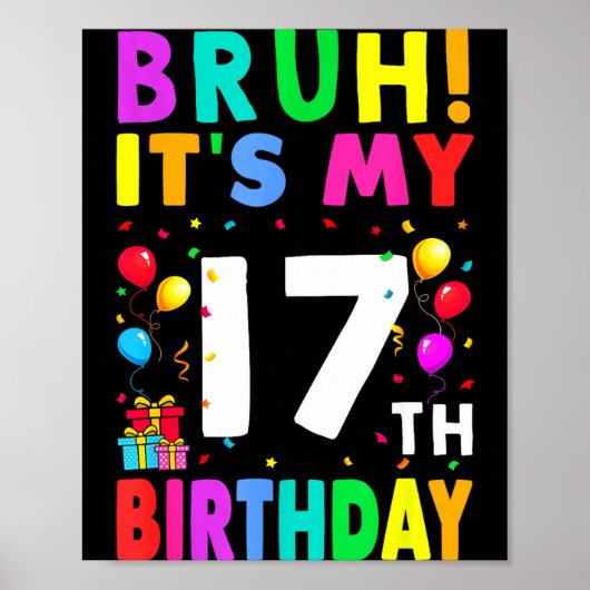 17歳の誕生日おめでとう ブラザー ポスター (正面)