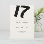 17歳の誕生日おめでとう 招待状 (スタンド正面)