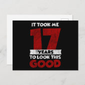 17歳の誕生日おめでとう　見た目もバッチリ 17歳の誕生日 ポストカード (正面/裏面)