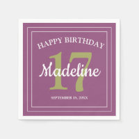 17歳の誕生日パーティーグッズ（全ての年齢に対応可能）