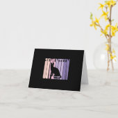 17歳の誕生日プレゼント | かわいい猫好きギフト カード (黄色い花)