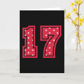 17歳の誕生日17誕生日キッズヴィンテージ カード (黄色い花)