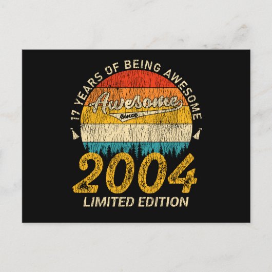 17歳の誕生日2004年 素敵な17歳からのスタート ポストカード (正面)