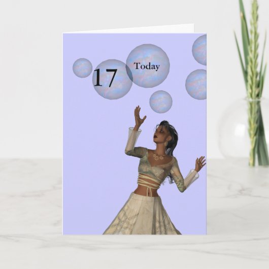 17歳の誕生日 カード (正面)