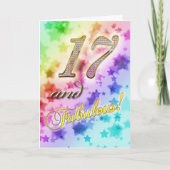 17歳の誕生日Fabulous カード (正面)