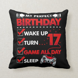 17歳ゲーマー少年17th完璧な誕生日ゲーム クッション