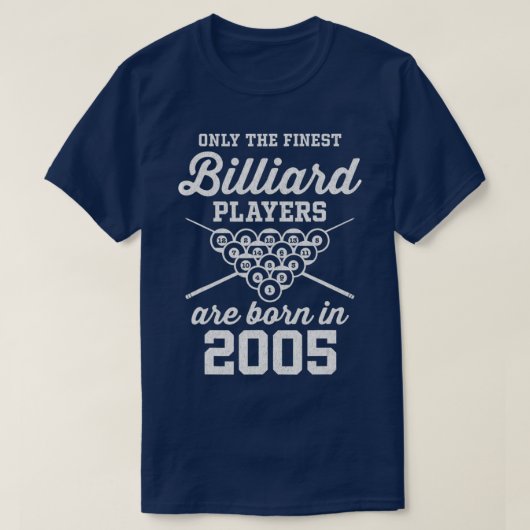 17歳プールとビリヤード選手2005年第17戦 Tシャツ (デザイン正面)