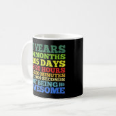 17歳ヴィンテージ17誕生日204カ月 コーヒーマグカップ (正面左)