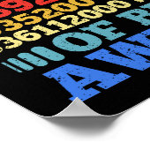 17歳ヴィンテージ17誕生日204カ月 ポスター (角)