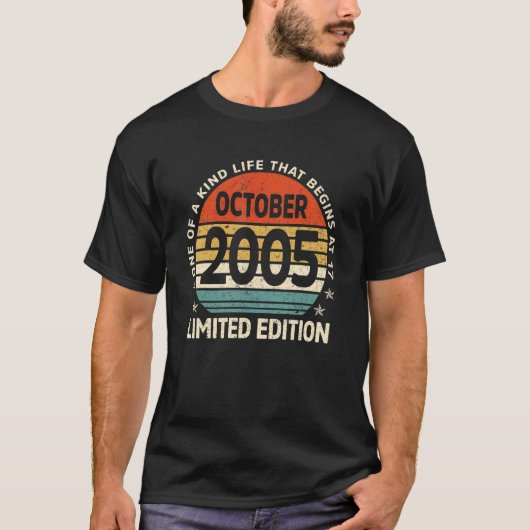 17歳2005年10月17誕生日1 Tシャツ (正面)
