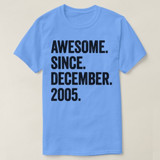 17歳2005年12月17誕生日2 Tシャツ (デザイン正面)