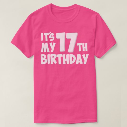 17歳 Tシャツ (デザイン正面)
