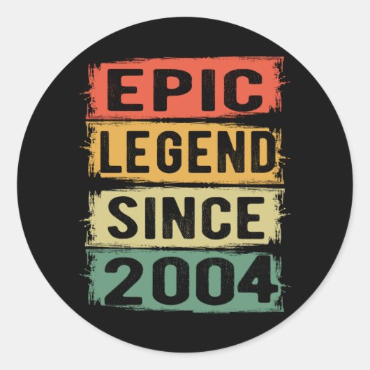 17歳Bday 2004 Epic Legend 17誕生日 ラウンドシール (正面)