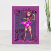 17番目の誕生日カード（Monies H.I.P Rag Doll付き） カード (正面)