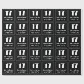 17番目の誕生日-インスパイアアールデコの検索"17"、名前 ラッピングペーパー (フラット)