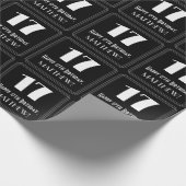 17番目の誕生日-インスパイアアールデコの検索"17"、名前 ラッピングペーパー (角)