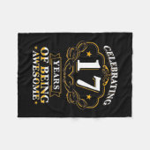 17祝年間の存在素晴らし フリースブランケット (正面(横))