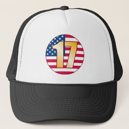 17米国の金ゴールド キャップ (正面)